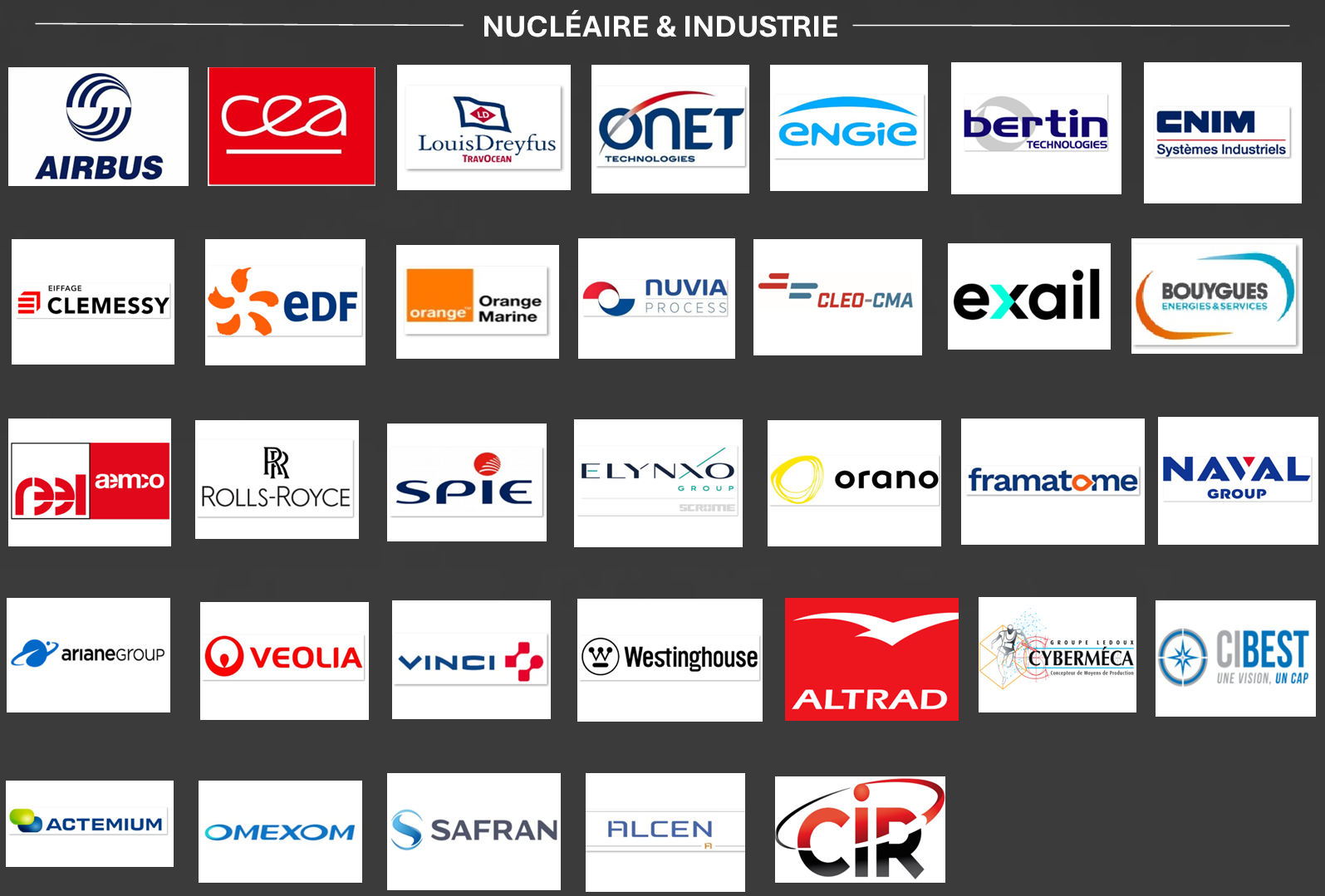 Références clients nucléaire et industrie